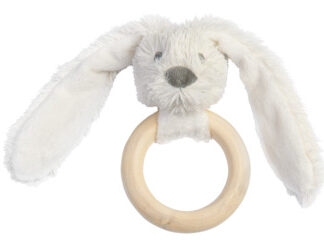 Ivory Rabbit Richie Wooden Teething Ring