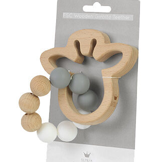 Eco Friendly Wooden Giraffe Teether