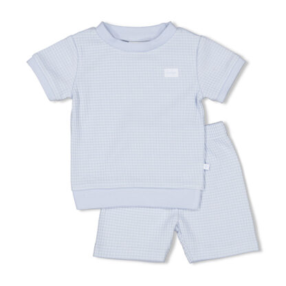Feetje Shortama Wafel - Summer Special Baby Blue