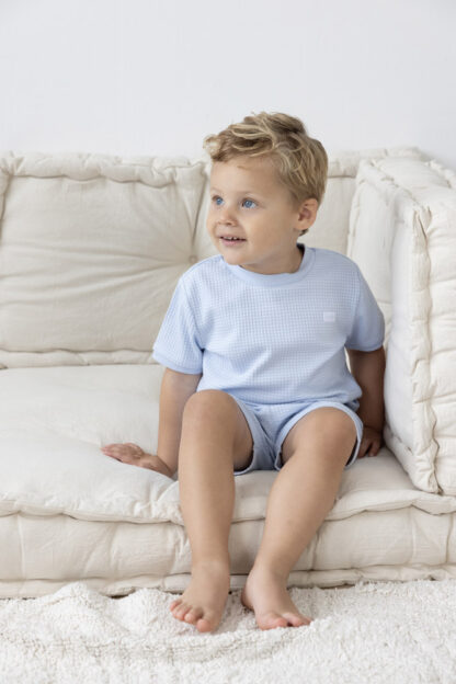Feetje Shortama Wafel - Summer Special Baby Blue - Afbeelding 4